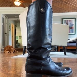 Frye boots. Melissa. Black leather